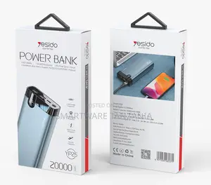 Yesido YP25 Power Bank 20000mAh, PD/Dual Quick Charge, Aluminum Alloy