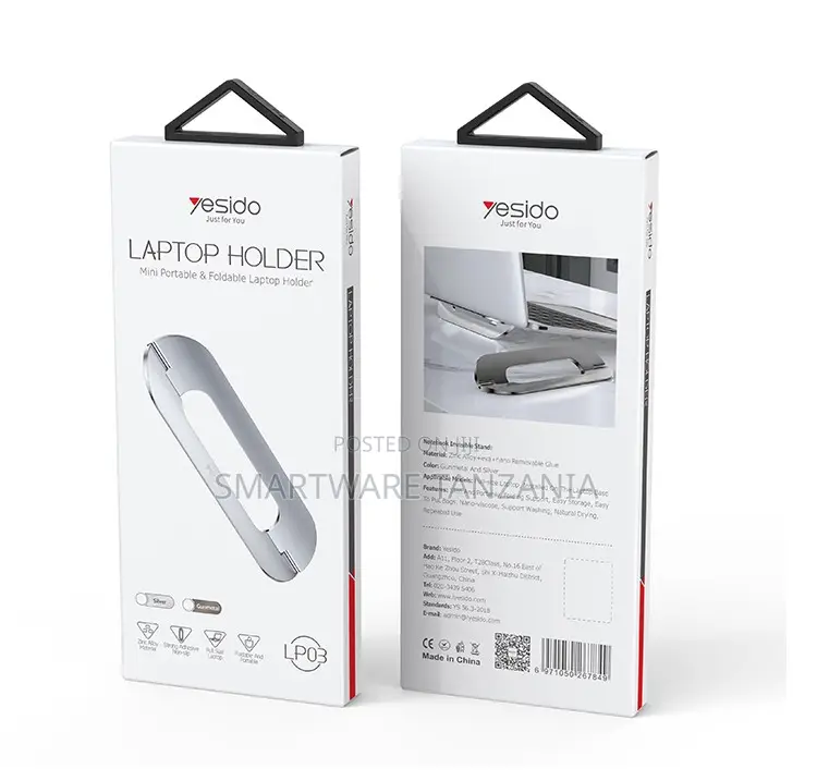 Yesido Mini Portable Laptop Holder, Foldable Design, Aluminum Alloy