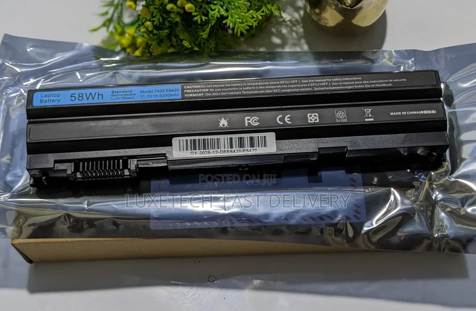 Dell E6420 Laptop Battery 58Wh 11.1V for Latitude E5420-E6540 Series