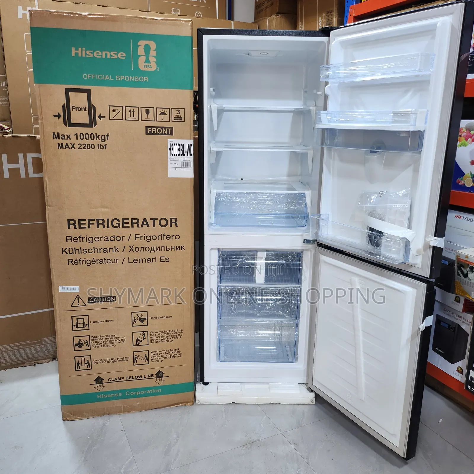 Hisense Refrigerator H300bbl-Wd 230L With Water Dispenser