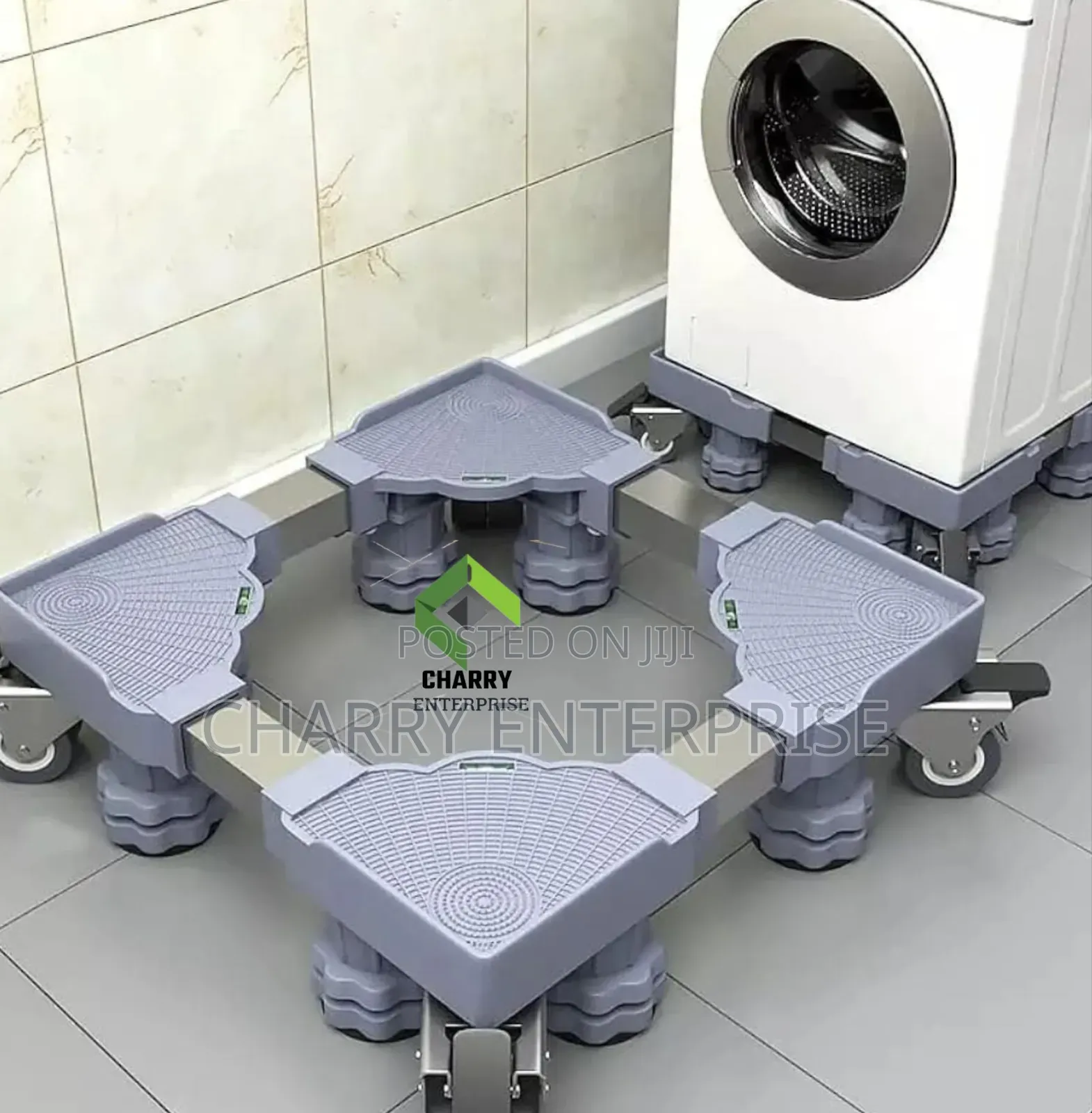 Heavy Duty Movable Adjustable Stand FOR WASHING Machine Fridge 200kg