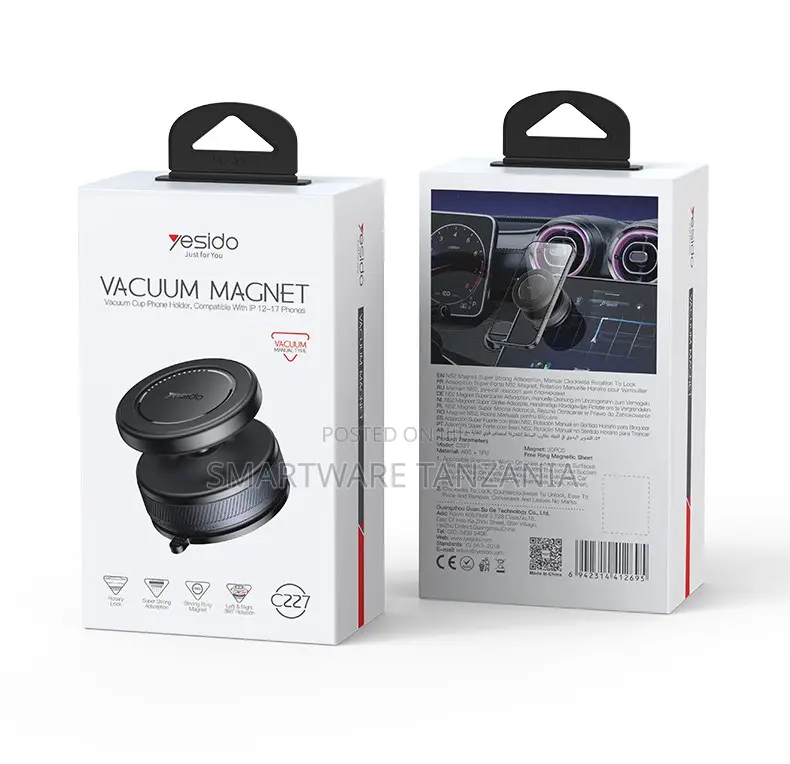 Yesido Vacuum Cup Phone Holder, Compatible With iPhone 12-17 Models