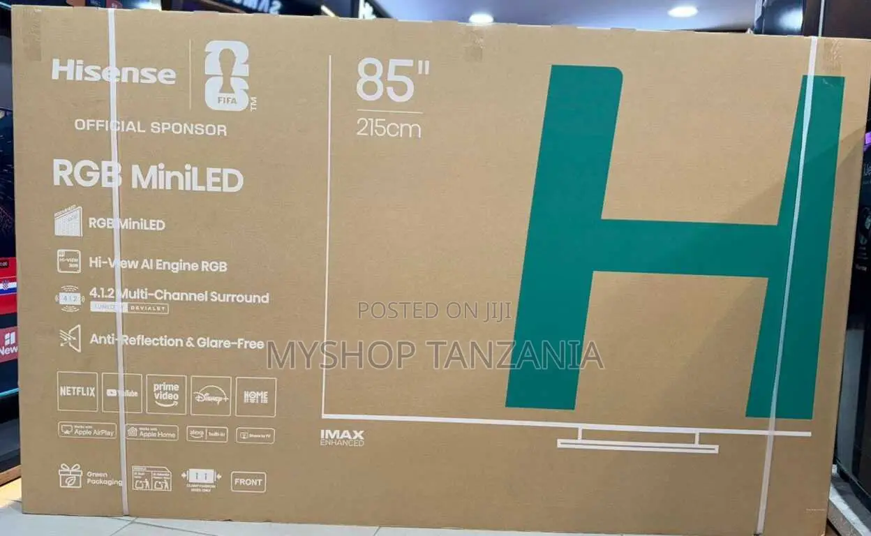Hisense TV Inch 85 RGB Miniled Smart Ultra Hd