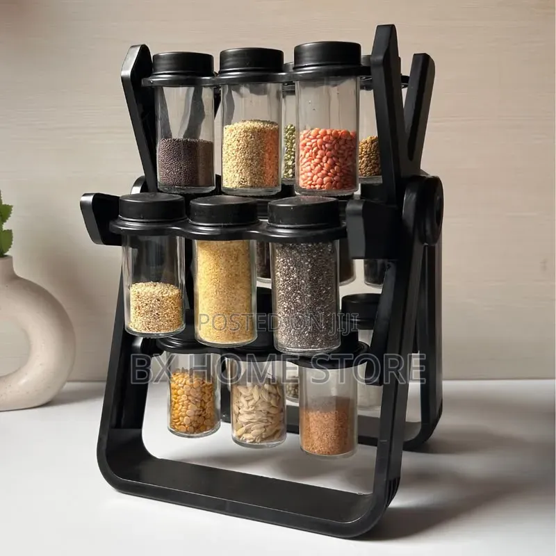 18 Jars Rotating Spice Rack