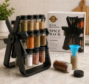 18 Jars Rotating Spice Rack