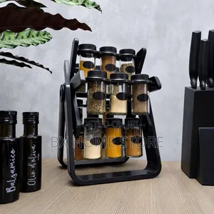 18 Jars Rotating Spice Rack