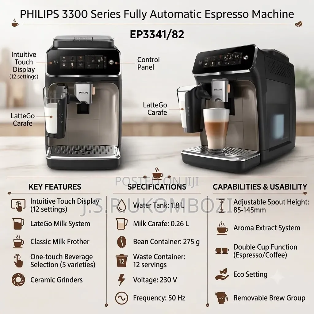 *Philips Coffee Machine Ep3341
