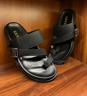 3 Colours 4 Brands Dior LV CK Gucci Men's Leather Sandals