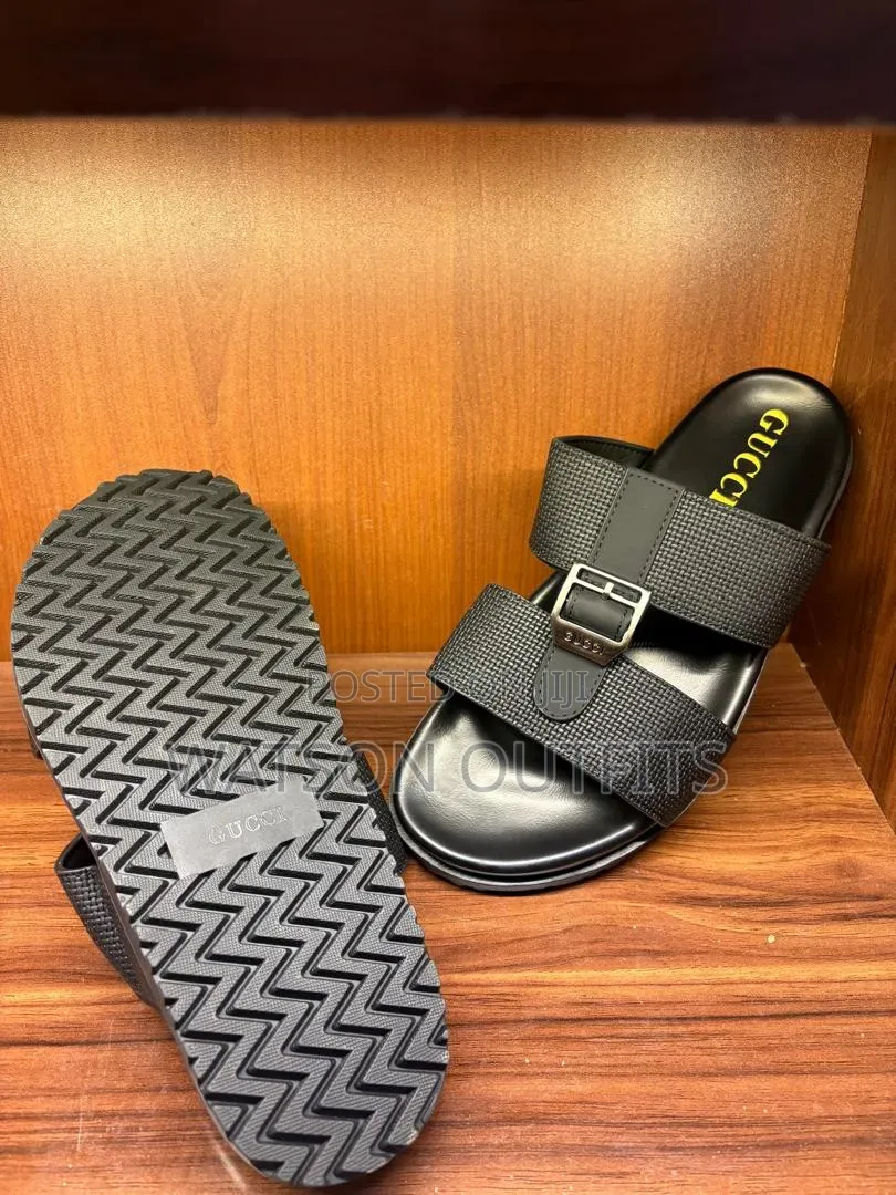 3 Colours 4 Brands Dior LV CK Gucci Men's Leather Sandals