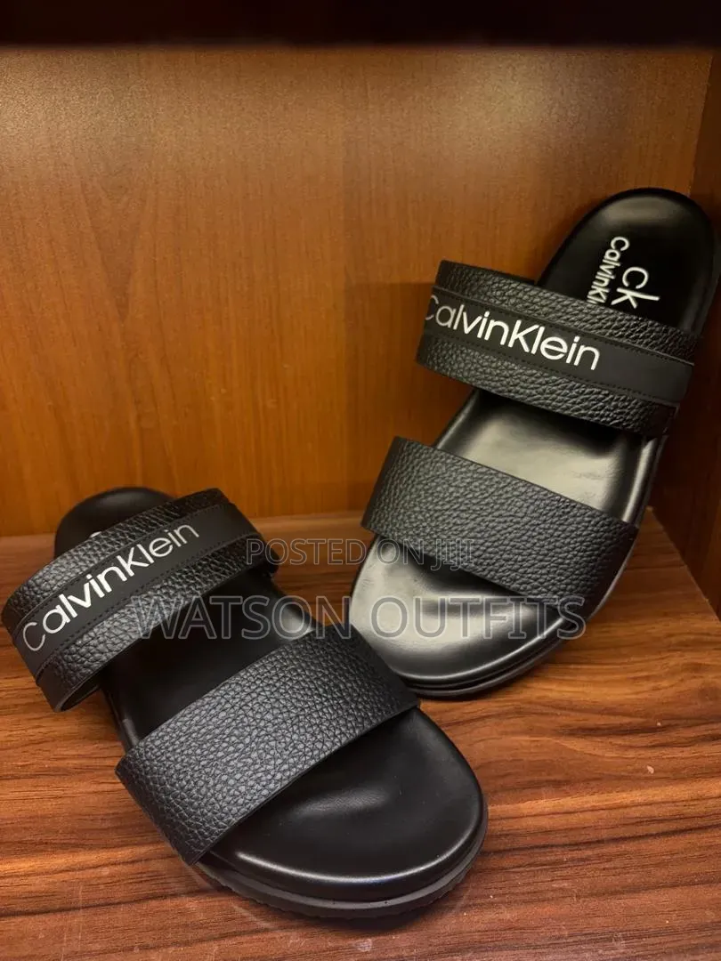 3 Colours 4 Brands Dior LV CK Gucci Men's Leather Sandals