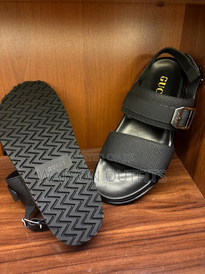 3 Colours 4 Brands Dior LV CK Gucci Men's Leather Sandals