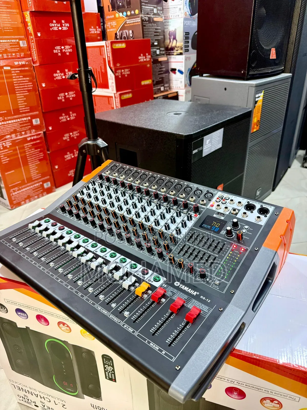  Yamaha 12 Channel Professional Mixer 