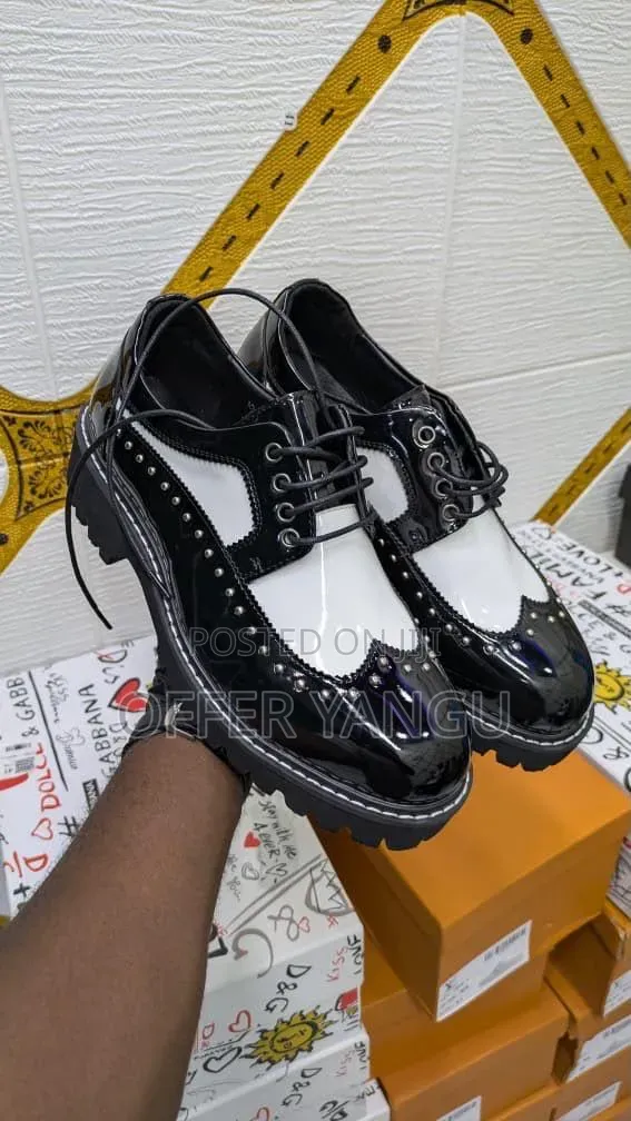 Black and White Brogues