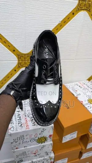 Black and White Brogues