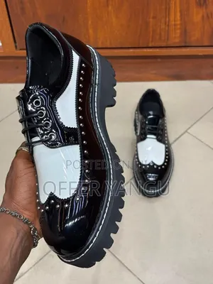 Black and White Brogues