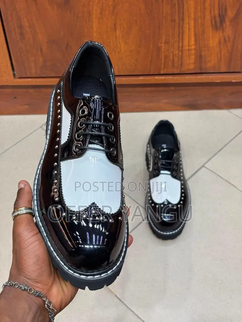 Black and White Brogues