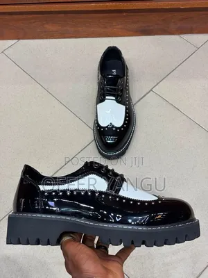 Black and White Brogues