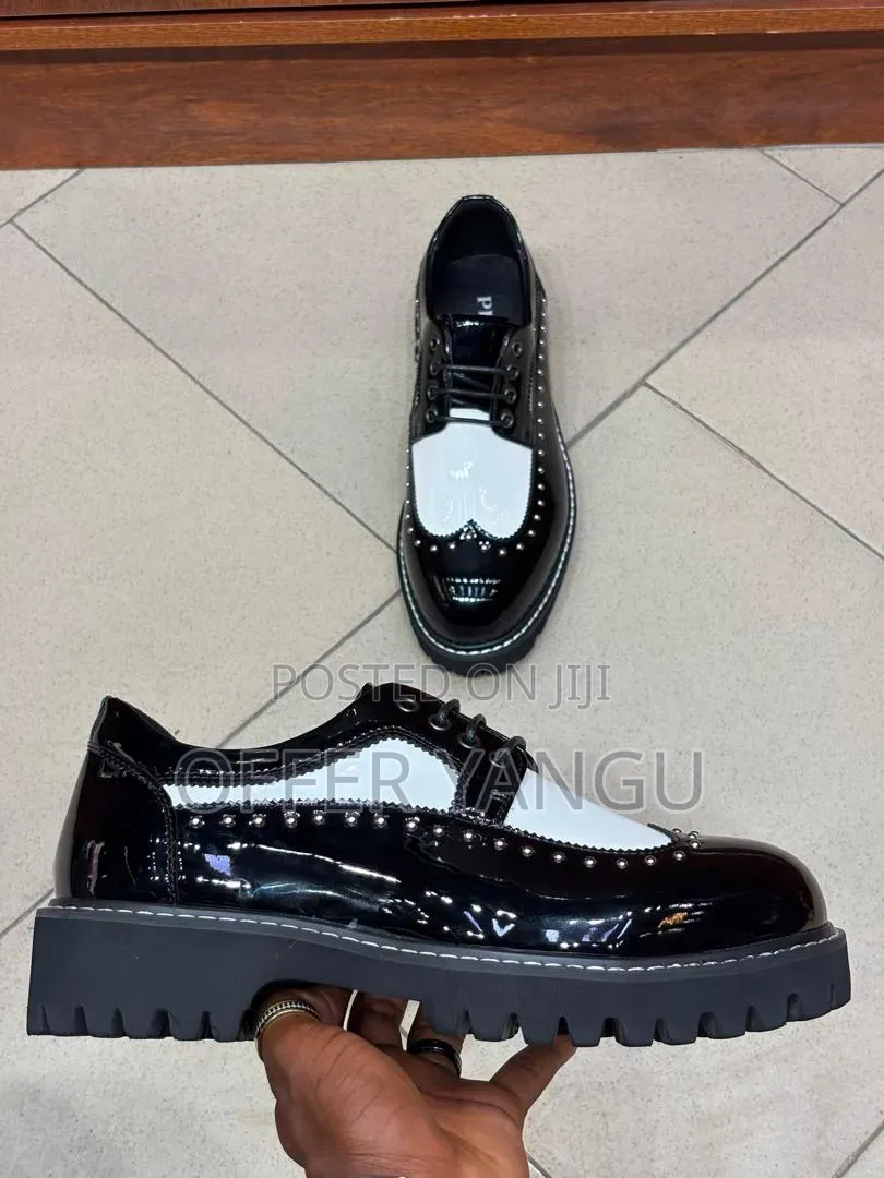 Black and White Brogues
