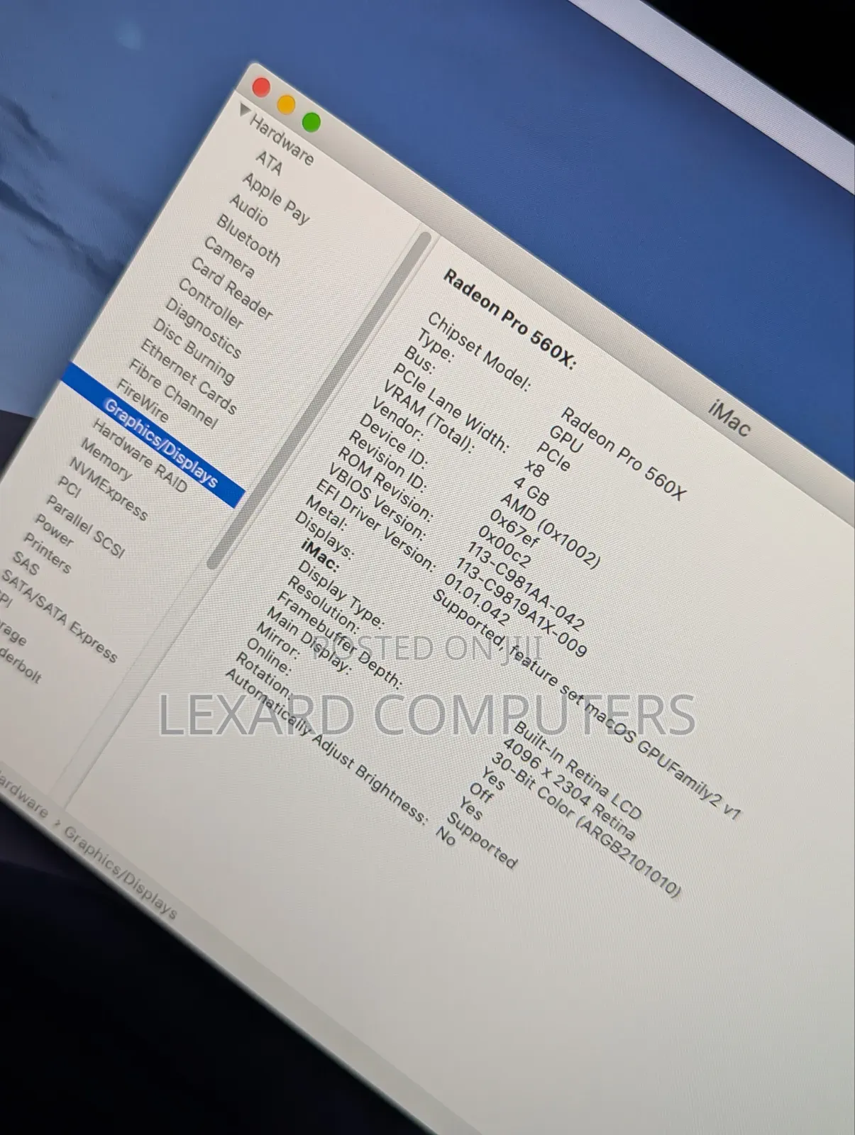 Desktop Computer Apple iMac 8GB Intel Core i5 SSD 256GB