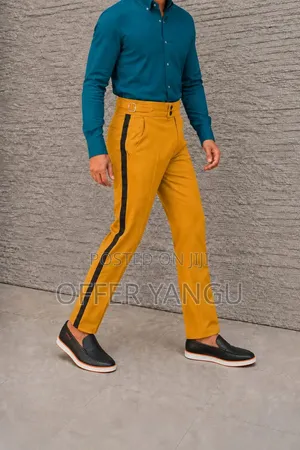 Black Stripe Tuxedo Trousers