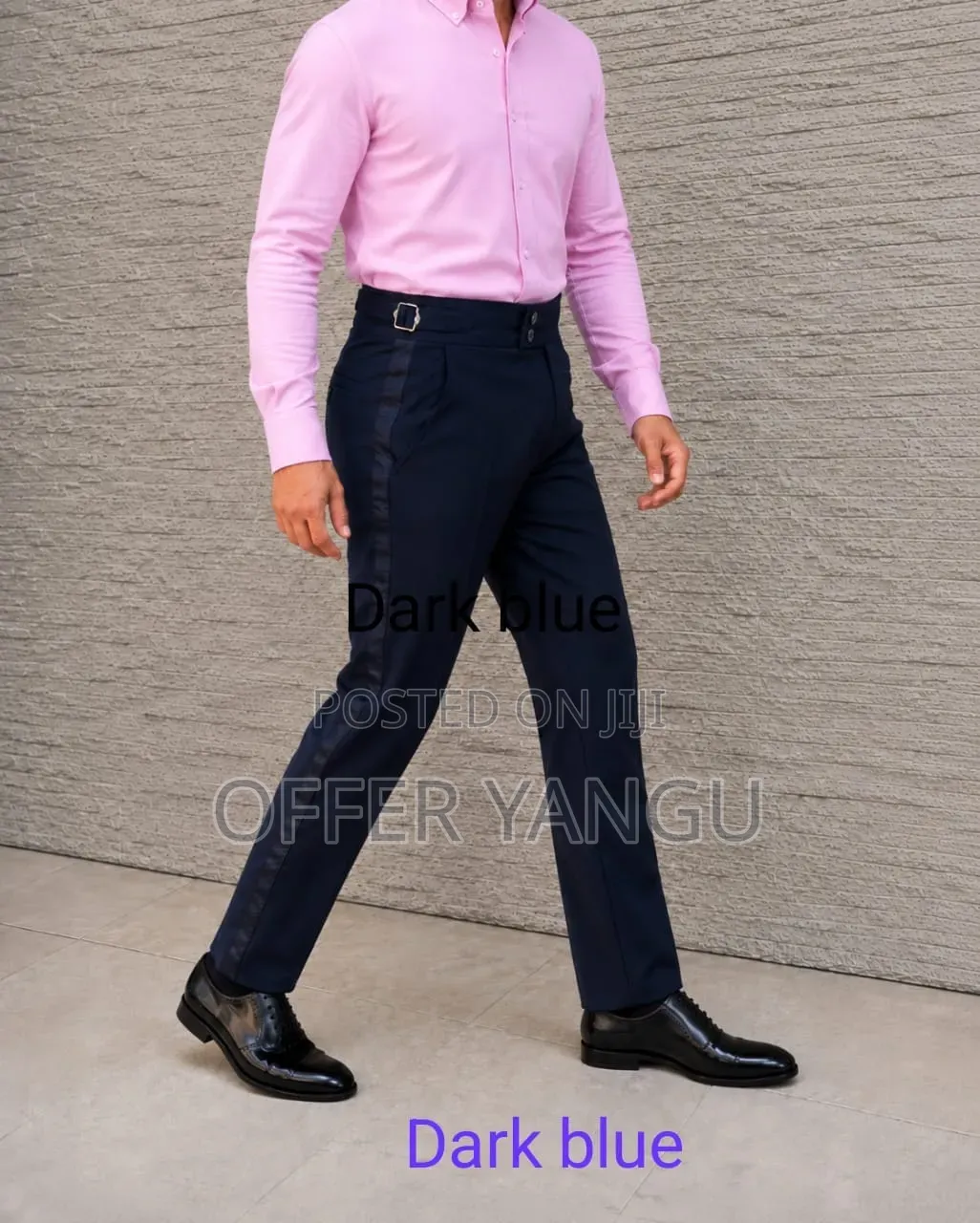 Black Stripe Tuxedo Trousers