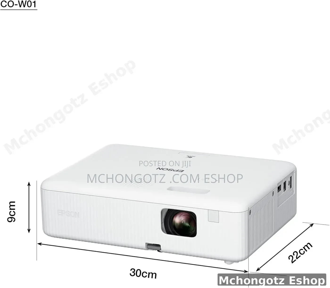 Epson CO-W01 Projector 3000 Lumens WXGA HD Portable Projector
