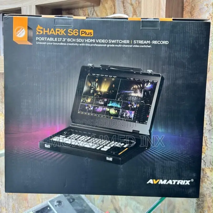 SHARK S6 PLUS6-Channel 3g-Sdi/ HDMI Video Switcher With Monitor