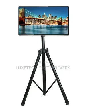 Portable Tripod TV Floor Stand 32-55 Inch (No Wall Drilling Needed)