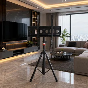 Portable Tripod TV Floor Stand 32-55 Inch (No Wall Drilling Needed)