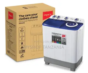 Impex Washing Machine Kg 10 Inafua Na Kukamua Twins Tub.