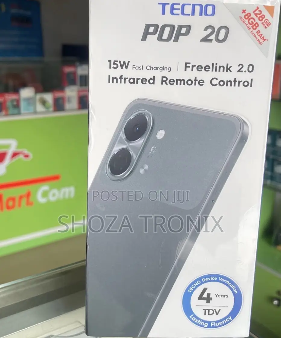 New Tecno Pop 20 128 GB Black