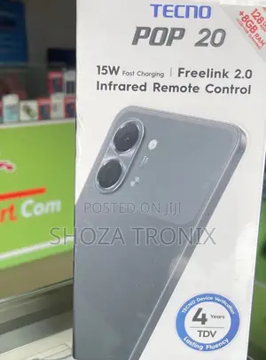 New Tecno Pop 20 128 GB Black