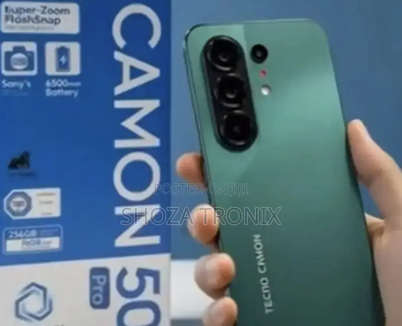 New Tecno Camon 50 256 GB Black