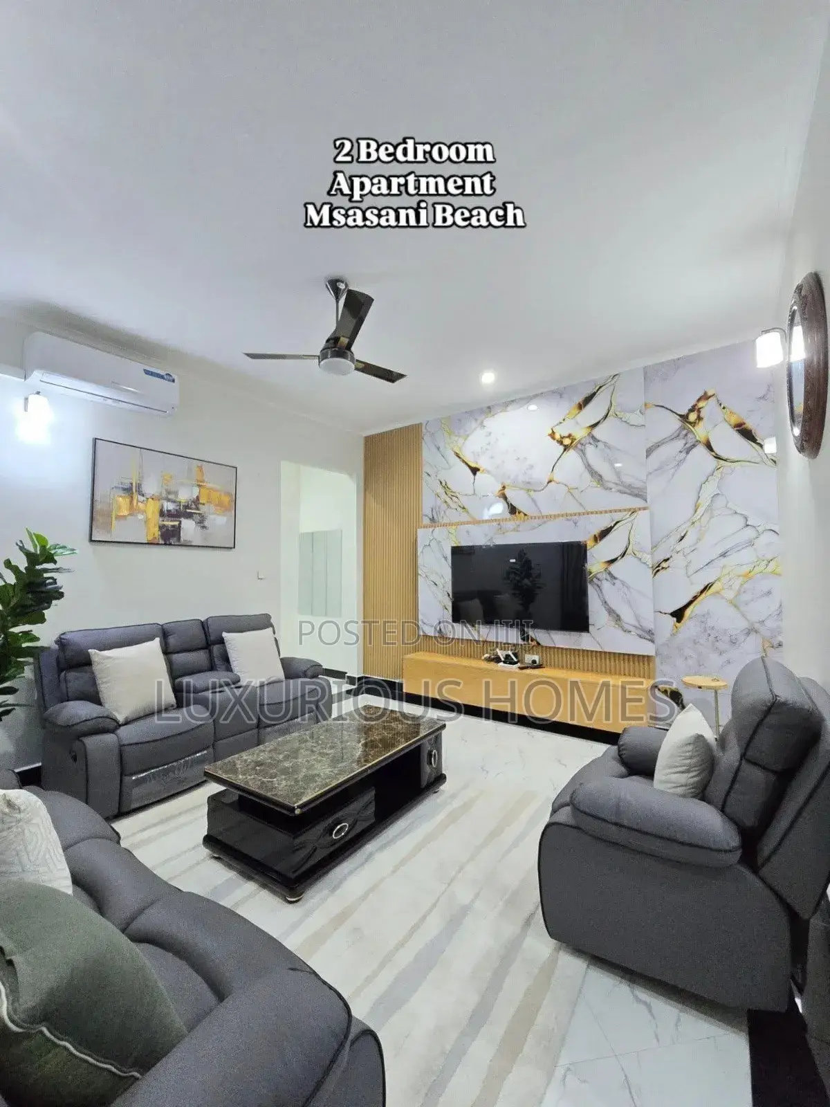 Furnished 2bdrm Apartment in Mssani Beach, Msasani for rent