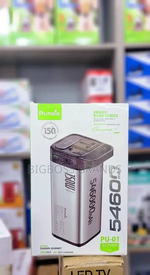 Punda Super Fast Charging Power Bank 54600 mAh Inawasha Fan,TV