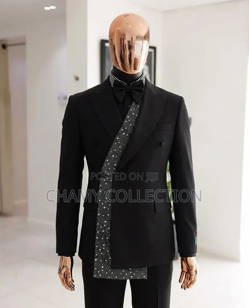 Mens Suits White Dot