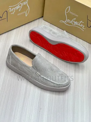 5 Colours Christian LOUBOUTIN BRAND MEN'S LEATHER Casual Shoes