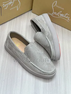 5 Colours Christian LOUBOUTIN BRAND MEN'S LEATHER Casual Shoes