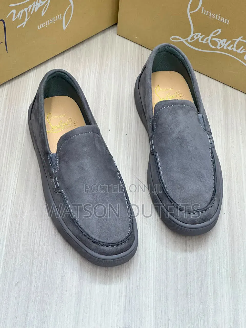 5 Colours Christian LOUBOUTIN BRAND MEN'S LEATHER Casual Shoes
