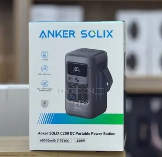 Anker Solix C200 DC Portable Slim Power Station 200watts 60000mAh