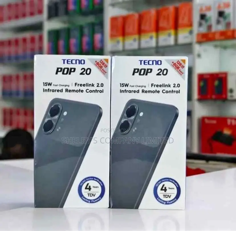 New Tecno Pop 20 64 GB Black