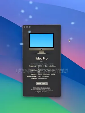 Desktop Computer Apple iMac 32GB Intel Xeon SSD 1T