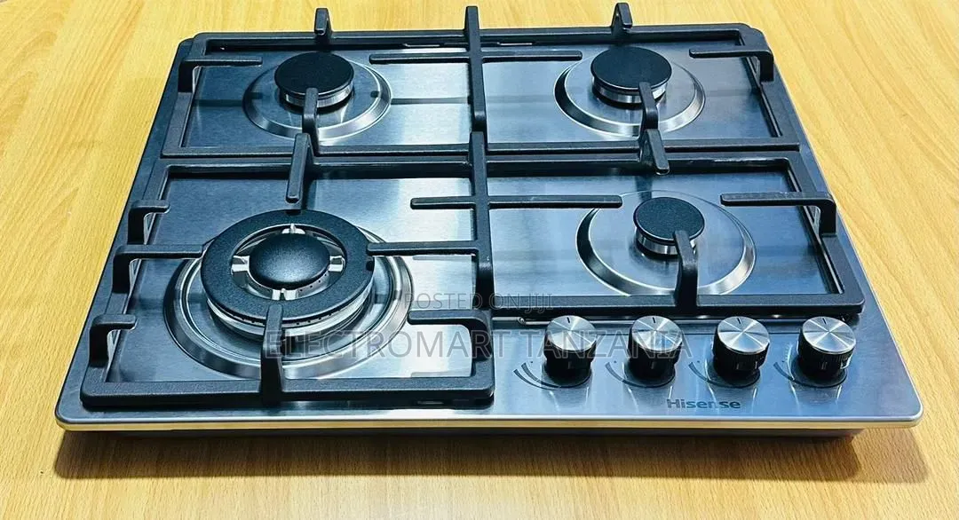 Hisense 60cm Built-in Gas Hob | 4 Burners | Stainless Steel