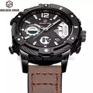 Leather Belt Golden Hour Watch