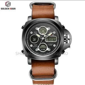 Leather Belt Golden Hour Watch