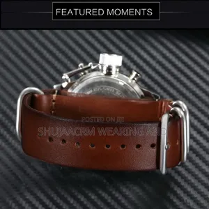 Leather Belt Golden Hour Watch