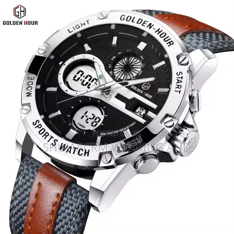 Black Brown Leather Belt Gh Watch
