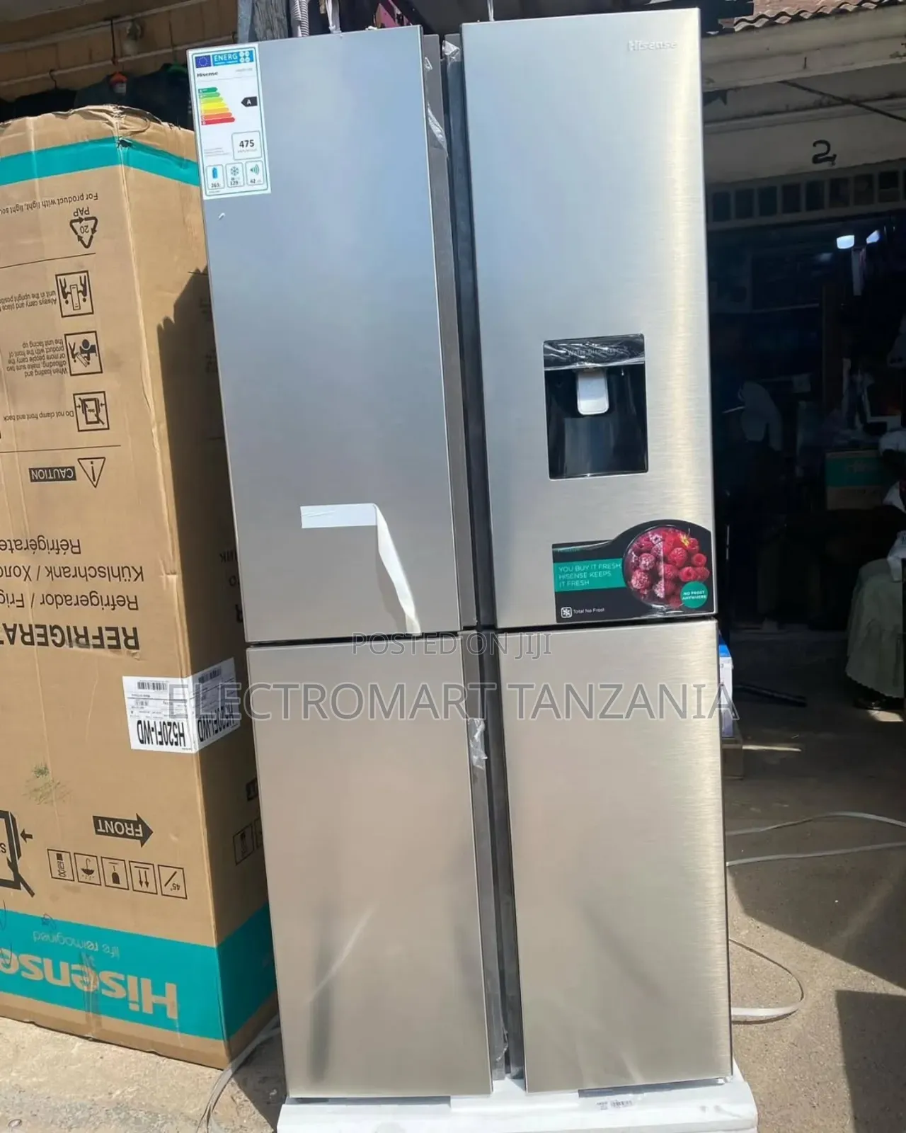Hisense H525fi-Wd 393L Cross Door Fridge | No Frost | New
