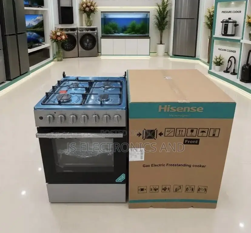 Hisense Cooker Full Gas 60x60 Cm Four Plates With Oven