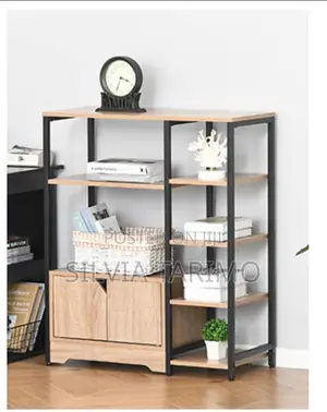 Modern Wooden Storage Cabinet Display Shelf | Multipurpose Organizer
